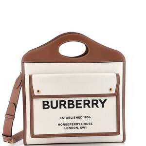 Burberry Logo Pocket Tote Canvas With #229538B92B